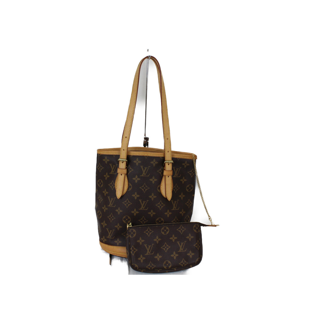 Louis Vuitton Bucket Monogram Brown Canvas LV Handbag Tote Bag